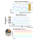 Mixtures of large-scale dynamic functional brain network modes