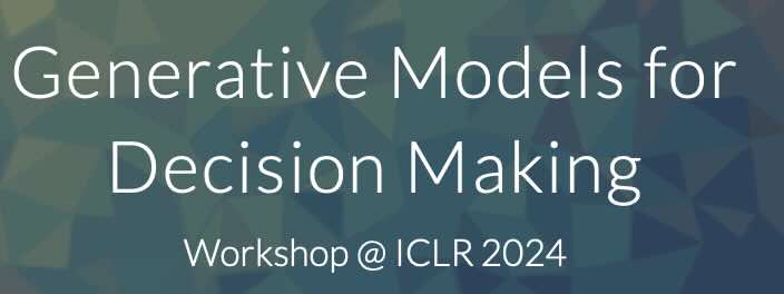 Gunshi Gupta presents work at Generative Models for Decision Making (GenAI4DM) workshop at ICLR 2024